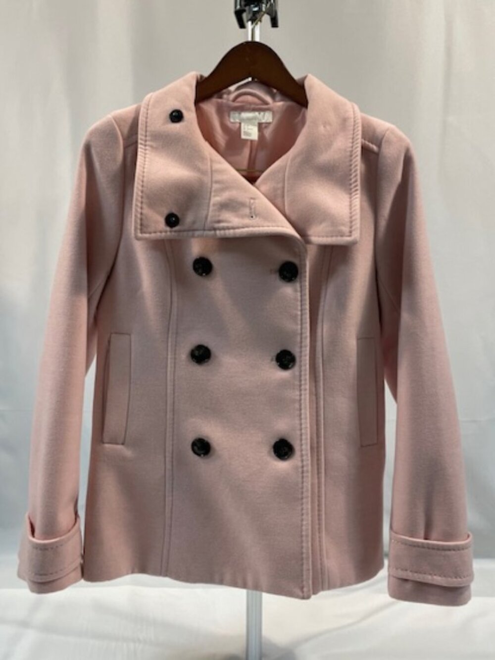 Women's Pink H&M Pea Coat